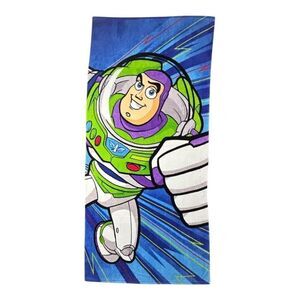 Vtg Toy Story‎ Buzz Lightyear 2004 Disney Store Beach Towel Velvety 100% Cotton